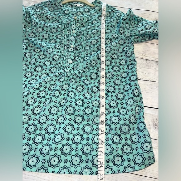 TALBOTS 3/4 Sleeve V Neck Blouse Size SP - Picture 7 of 8